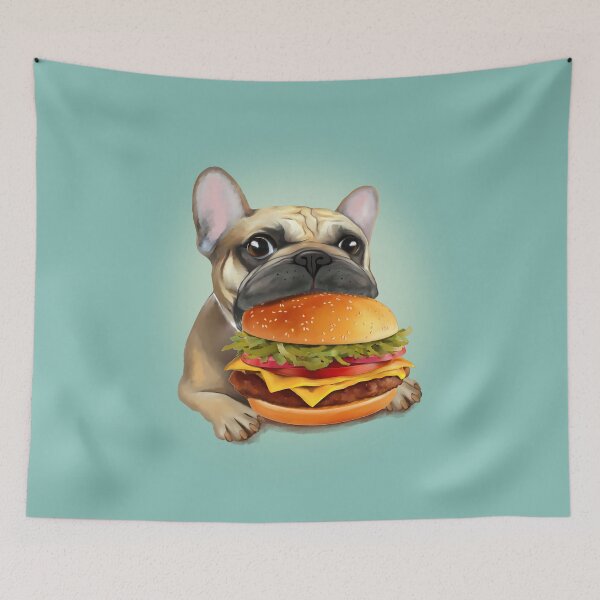 Item preview, This Cute French Bulldog Proves That Dogs Can Love Fast Food Just As Much As Humans! designed and sold by Collagedream.