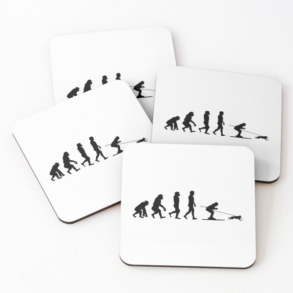 Item preview, Dog Skijoring Skiing Winter Sport Evolution designed and sold by CuteDesigns1.