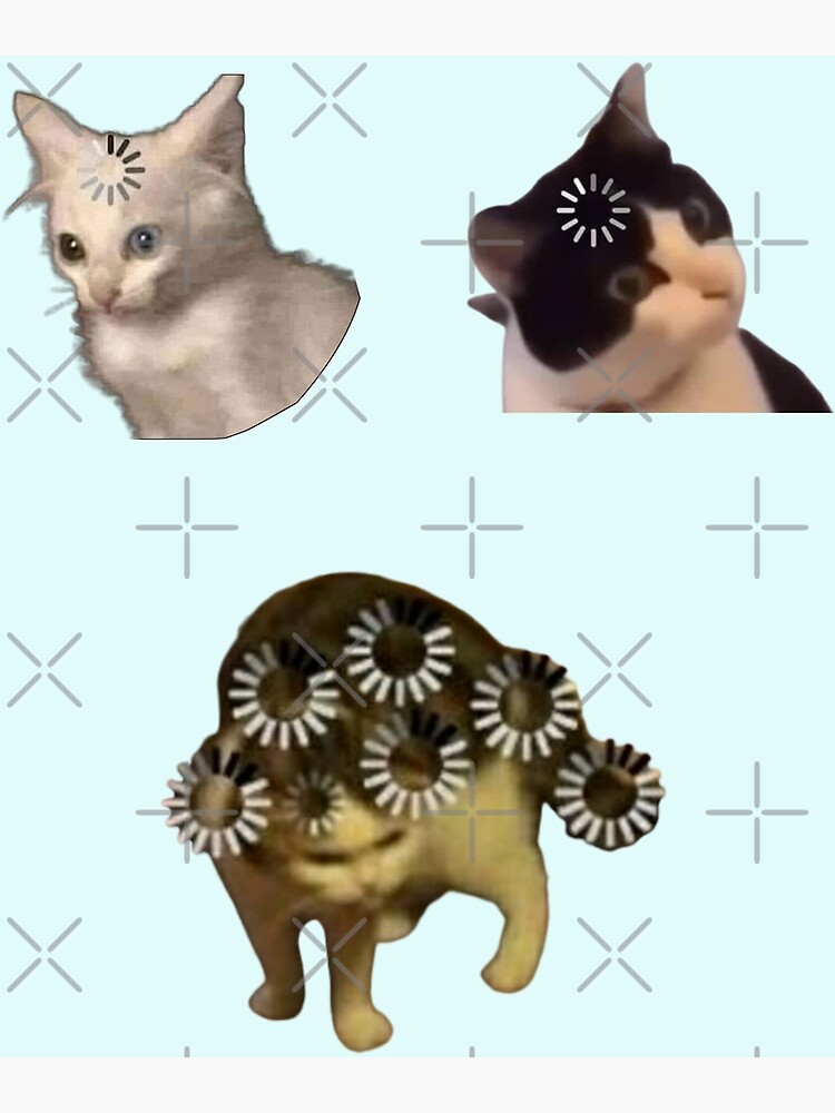 Cat loading icon meme | Greeting Card