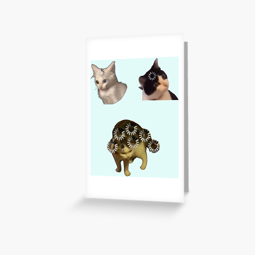 Cat loading icon meme | Greeting Card