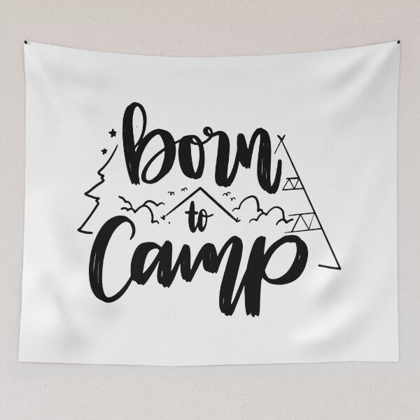 Item preview, Born to Camp - Citas negras designed and sold by jwebmarket.