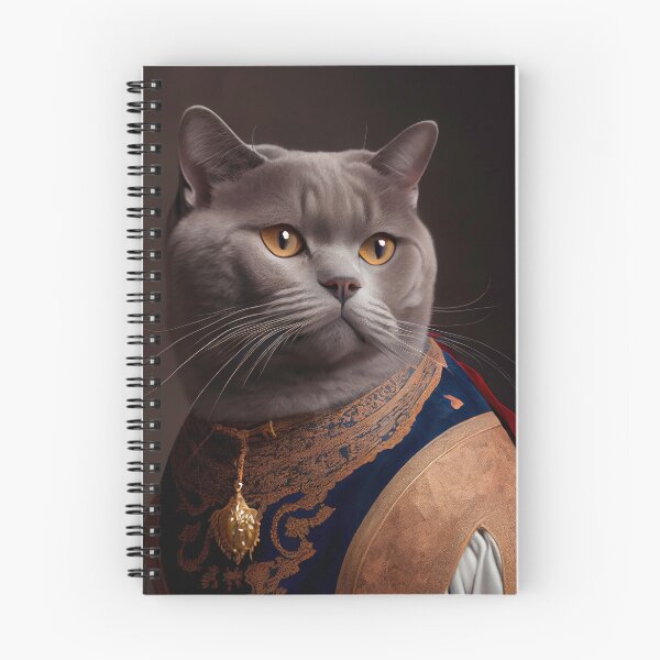Item preview, British Shorthair Cat Breed Portrait Royal Renaissance Animal Painting designed and sold by Nalaxation.