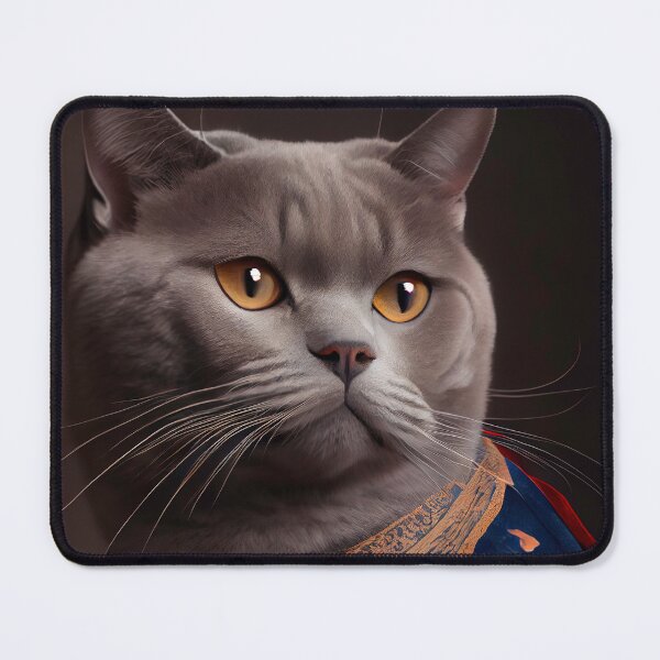 Item preview, British Shorthair Cat Breed Portrait Royal Renaissance Animal Painting designed and sold by Nalaxation.