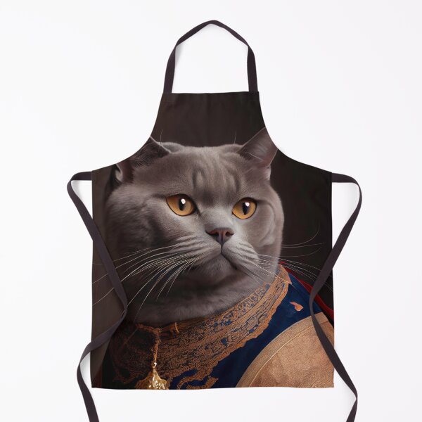 Item preview, British Shorthair Cat Breed Portrait Royal Renaissance Animal Painting designed and sold by Nalaxation.