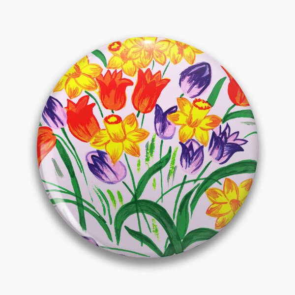 Item preview, Colorful painted flowers designed and sold by lalylaura.