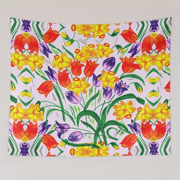 Item preview, Colorful painted flowers designed and sold by lalylaura.