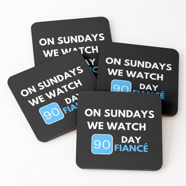 Item preview, Funny On Sundays We Watch 90 Day Fiance | Dark Background designed and sold by embaarc.