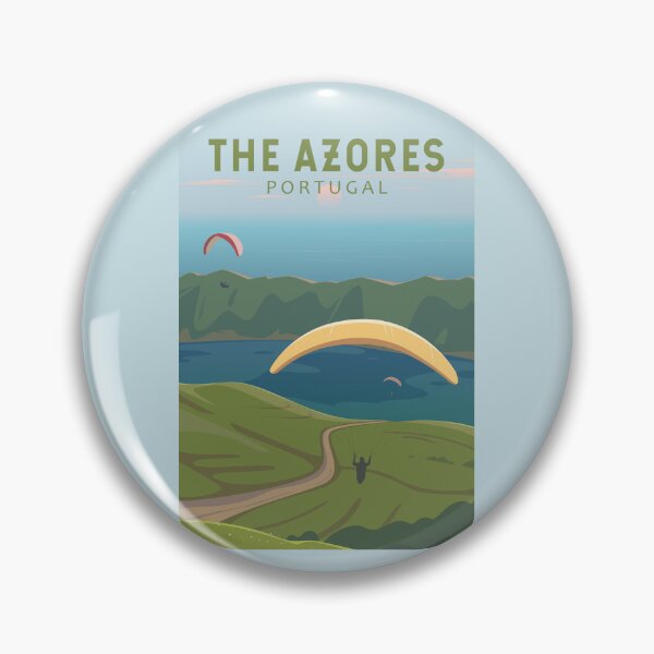 Item preview, The Azores Portugal Travel Vintage Art designed and sold by KrisSidDesigns.