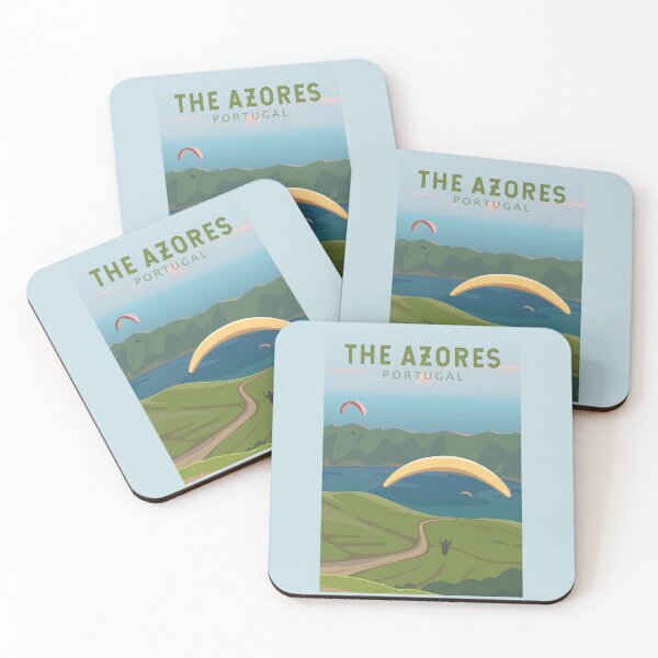 Item preview, The Azores Portugal Travel Vintage Art designed and sold by KrisSidDesigns.