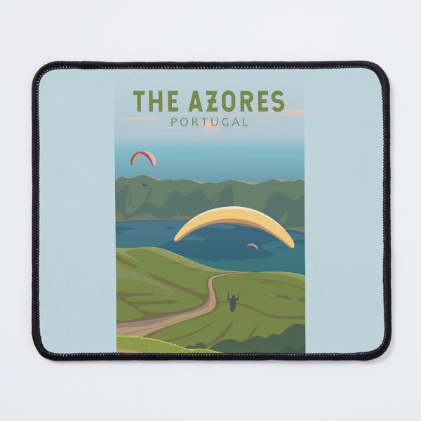 Item preview, The Azores Portugal Travel Vintage Art designed and sold by KrisSidDesigns.