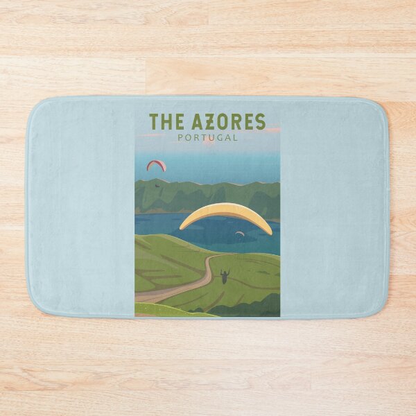 Item preview, The Azores Portugal Travel Vintage Art designed and sold by KrisSidDesigns.