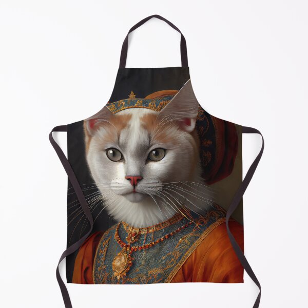 Item preview, Burmilla King Cat Breed Portrait Royal Renaissance Animal Painting designed and sold by Nalaxation.