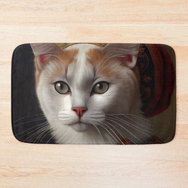 Item preview, Burmilla King Cat Breed Portrait Royal Renaissance Animal Painting designed and sold by Nalaxation.
