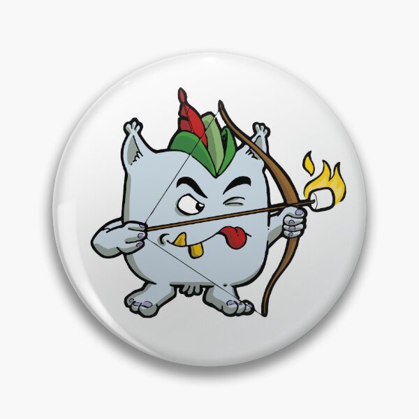Item preview, Little gray monster that shoots with an archery designed and sold by Guillaume Desbiolles.