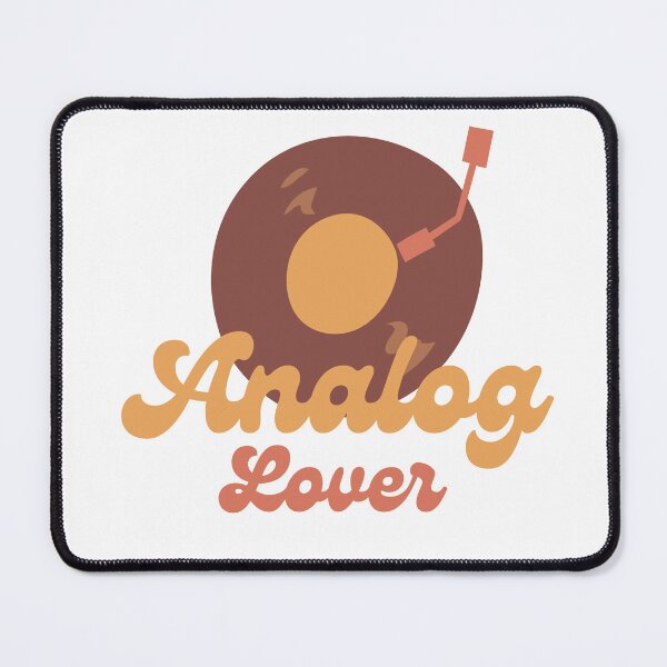 Item preview, Analog Lover - Funny Music Quotes designed and sold by MelodyThreads.