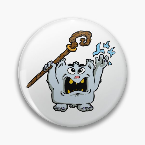 Item preview, Little magician gray monster designed and sold by Guillaume Desbiolles.