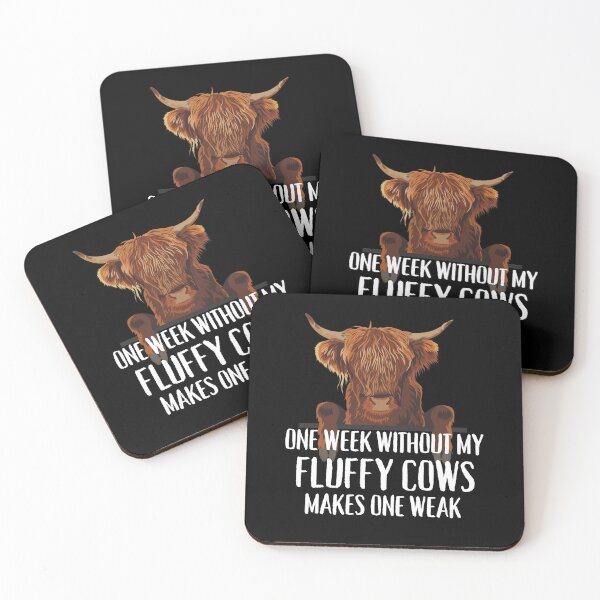 Item preview, Fluffy Long Hair Brown cows Highland Cow jokes  designed and sold by FarmsteadAcers.