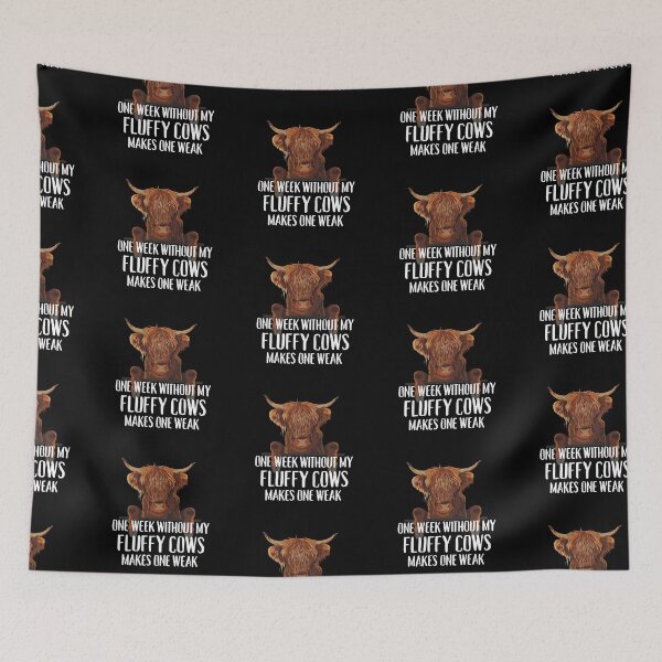 Item preview, Fluffy Long Hair Brown cows Highland Cow jokes  designed and sold by FarmsteadAcers.