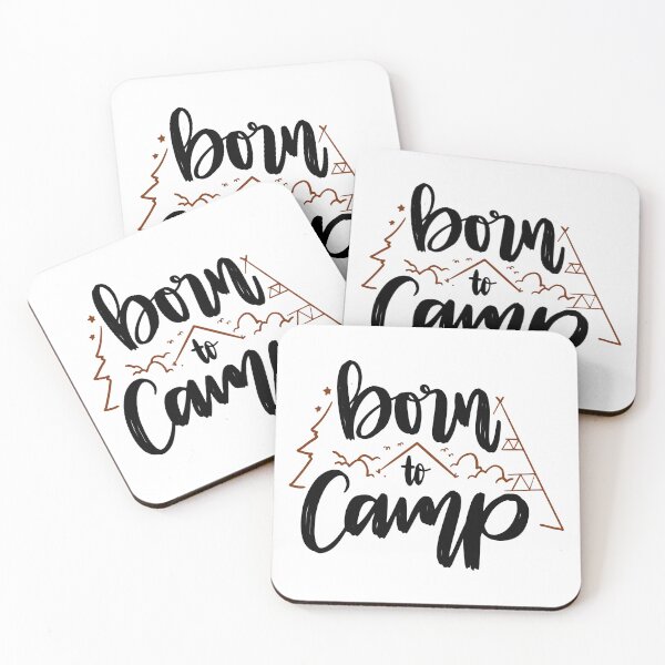 Item preview, Born to Camp  - Black quotes and brown designs designed and sold by jwebmarket.