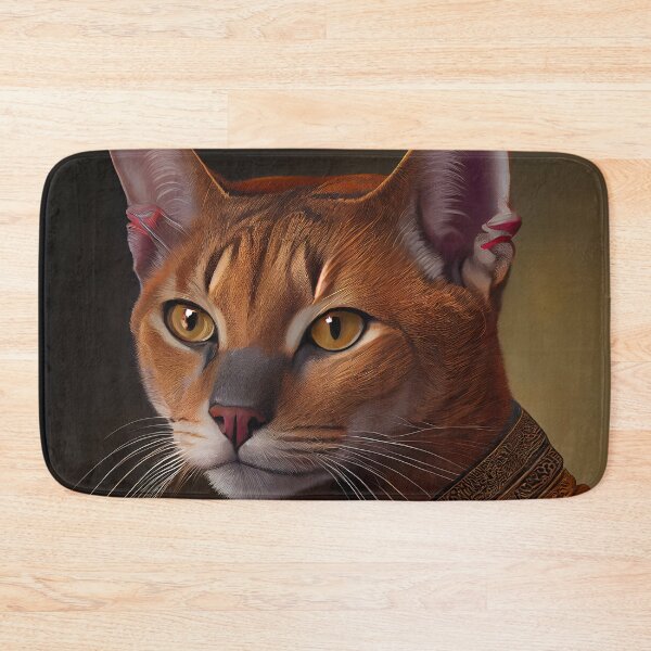 Item preview, Chausie King Cat Breed Portrait Royal Renaissance Animal Painting designed and sold by Nalaxation.