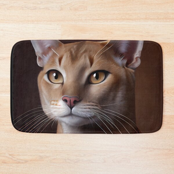Item preview, Chausie Queen Cat Breed Portrait Royal Renaissance Animal Painting designed and sold by Nalaxation.