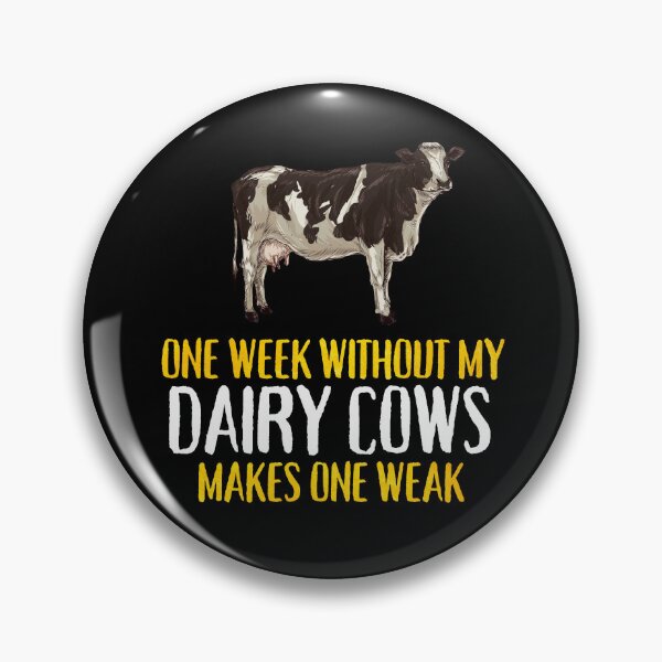 Item preview, Yellow Dairy Cow farmer jokes and funny sayings designed and sold by FarmsteadAcers.