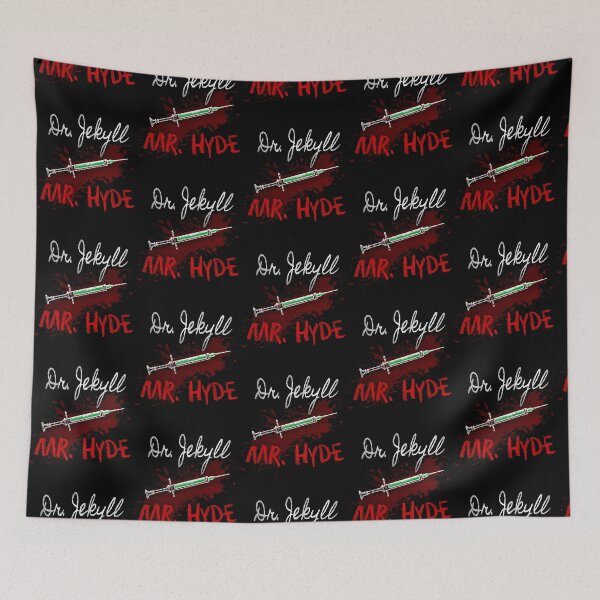 Item preview, Dr Jekyll and Mr Hyde (Syringe Design on Bloodspatter) designed and sold by ShopMegaFind.