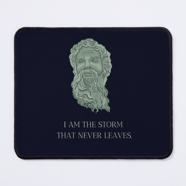 Artikelvorschau, Ich bin der Sturm, der niemals verschwindet. Zeus. entworfen und verkauft von sarantis.