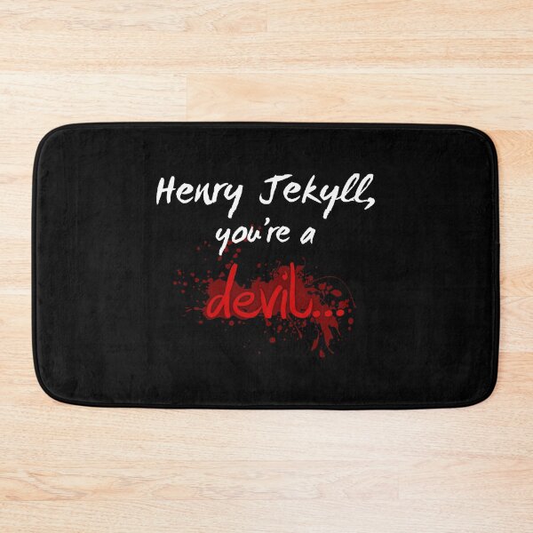 Item preview, Henry Jekyll youre a devil.... (White on Black) designed and sold by ShopMegaFind.