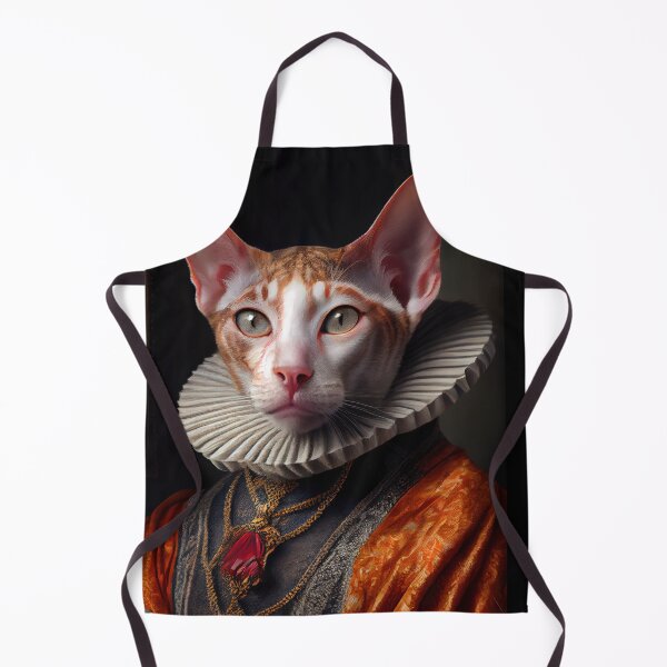 Item preview, Cornish Rex Prince Cat Breed Portrait Royal Renaissance Animal Painting designed and sold by Nalaxation.