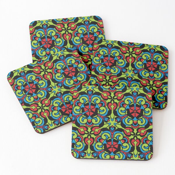 Item preview, Green gmetric pattern  designed and sold by  Mudikeys.