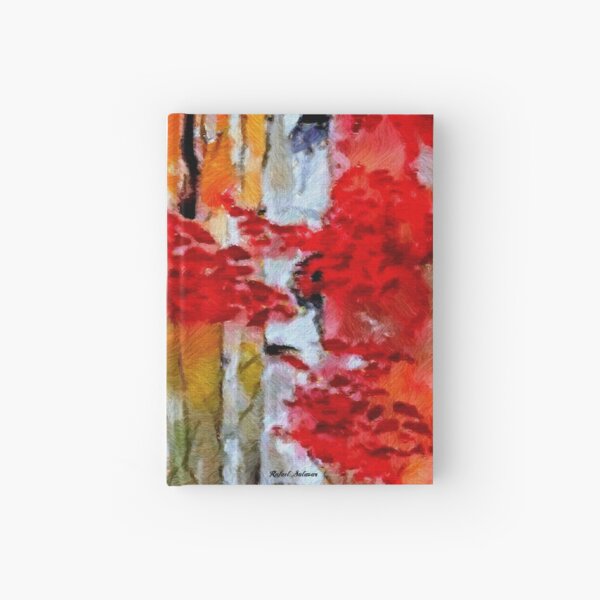 Birch Trees in Fall Hardcover Journal