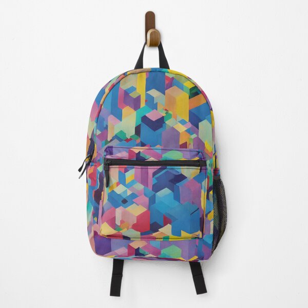 Item preview, Picture of colorful cubes in Victor Vasarely style designed and sold by LaszloToth.