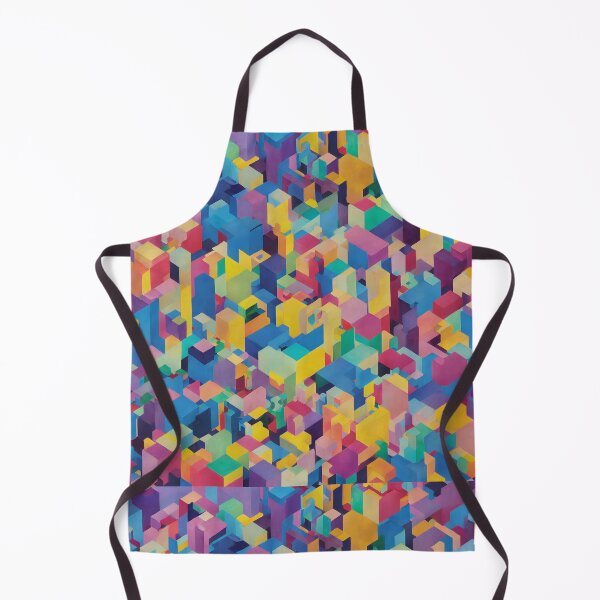 Item preview, Picture of colorful cubes in Victor Vasarely style designed and sold by LaszloToth.