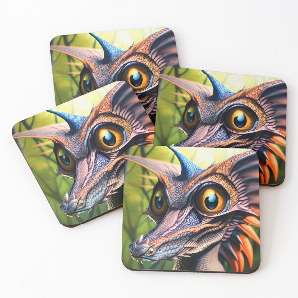 Item preview, Colorful Purple Jungle Dragon with Big Eyes designed and sold by dragynrain.