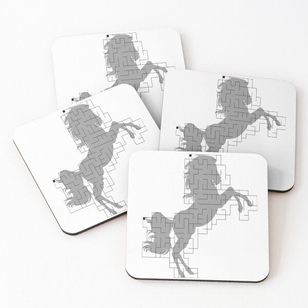 Item preview, Horse on Rear Legs Shape Maze  designed and sold by HanaiPrint.