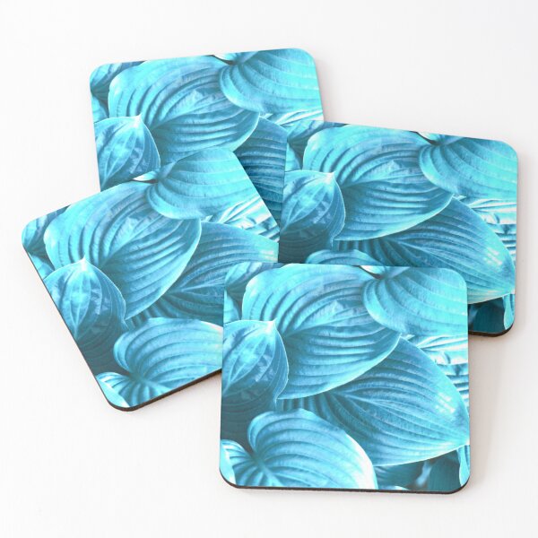 Item preview, Exotic Glowing Turquoise Leaves and Contemporary Floral Design Gifts For Flower Lovers  designed and sold by Flowerartlovers.