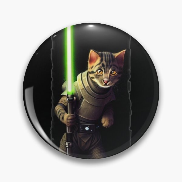 Artikelvorschau, Fun Cat Print ~ Fantasy Cat ~ Sci-Fi-Katze ~ Katzen mit Lichtschwertern entworfen und verkauft von C0d3man25.