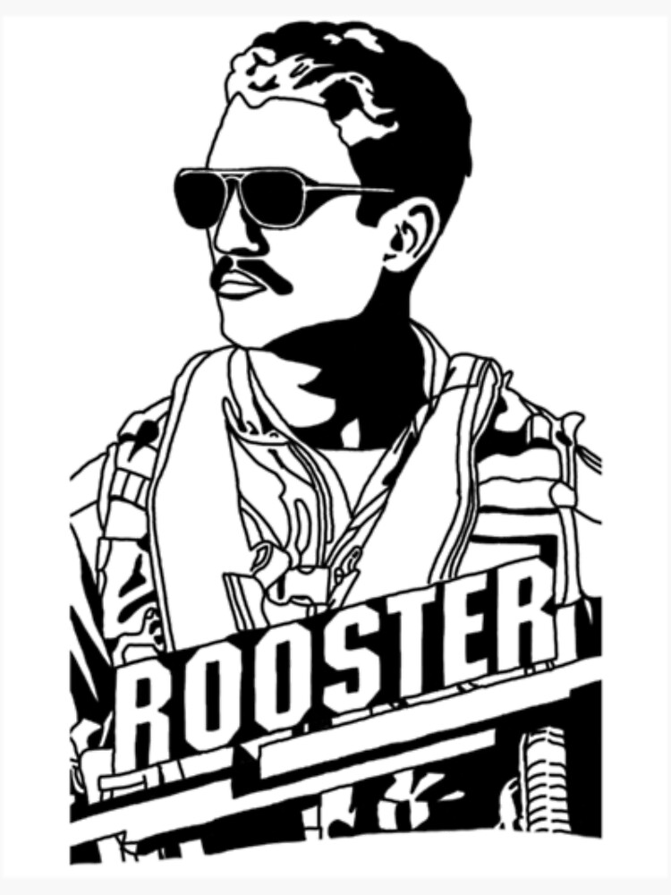 "Top Gun Maverick Rooster Miles Teller Premium " Sticker for Sale by