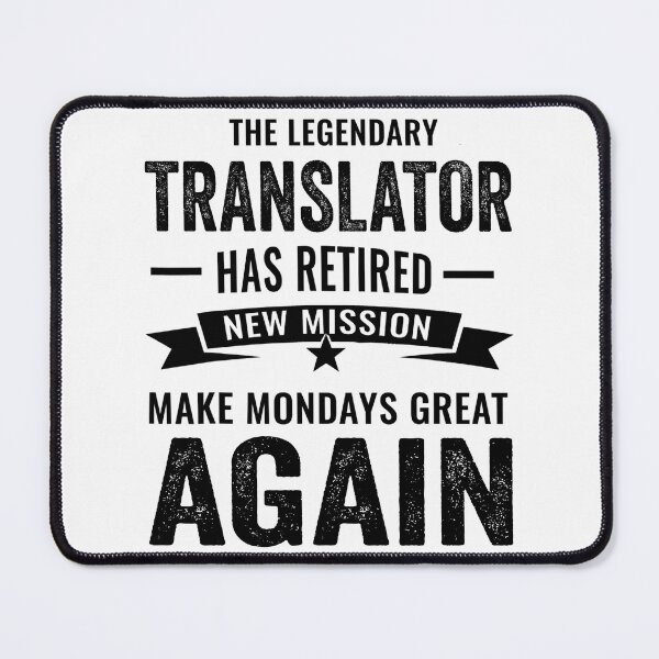 Item preview, Translator perfect retirement gift idea, Retired Translator Funny Saying designed and sold by Dogs Geeky⭐⭐⭐⭐⭐.