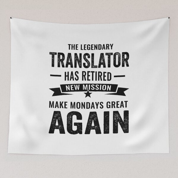 Item preview, Translator perfect retirement gift idea, Retired Translator Funny Saying designed and sold by Dogs Geeky⭐⭐⭐⭐⭐.