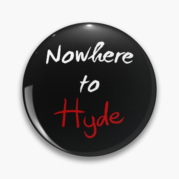 Item preview, Nowhere to Hyde (White on Black) designed and sold by ShopMegaFind.