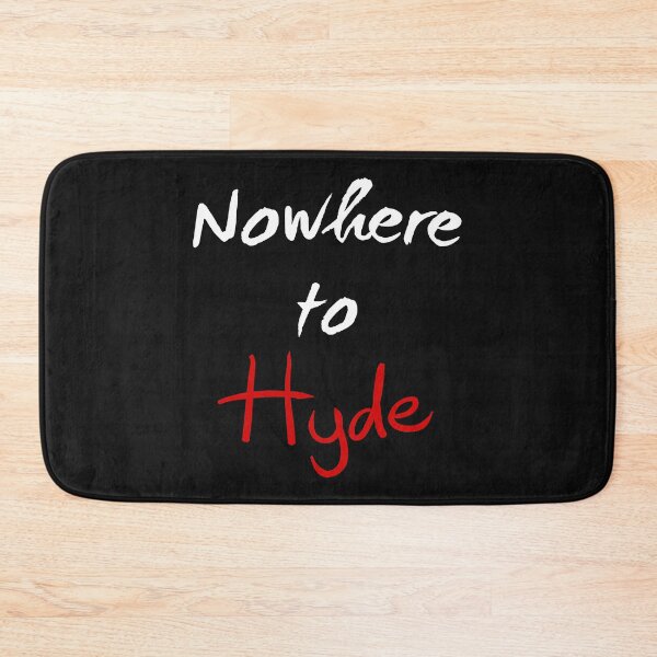 Item preview, Nowhere to Hyde (White on Black) designed and sold by ShopMegaFind.