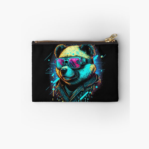 Item preview, Cool Psychedelic Pandabear With Sun Glasses (Painting Art) designed and sold by The-Fox-Hole.