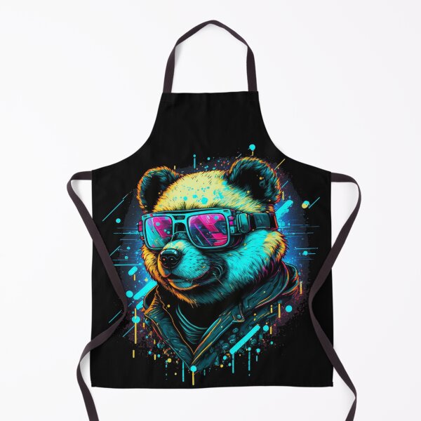 Item preview, Cool Psychedelic Pandabear With Sun Glasses (Painting Art) designed and sold by The-Fox-Hole.