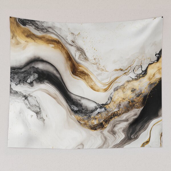 Item preview, Abstract Black and Gold Marble designed and sold by venella.