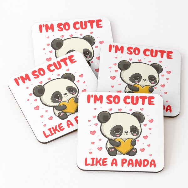 Item preview, i'm so cute like a panda designed and sold by BajoTShop.