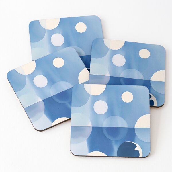 Item preview, Calming C1F Simple Modern Blue Abstract Circles  designed and sold by CattlettArt.