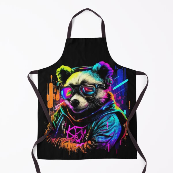 Item preview, Cool Psychedelic Pandabear With Sun Glasses (Painting Art) designed and sold by The-Fox-Hole.