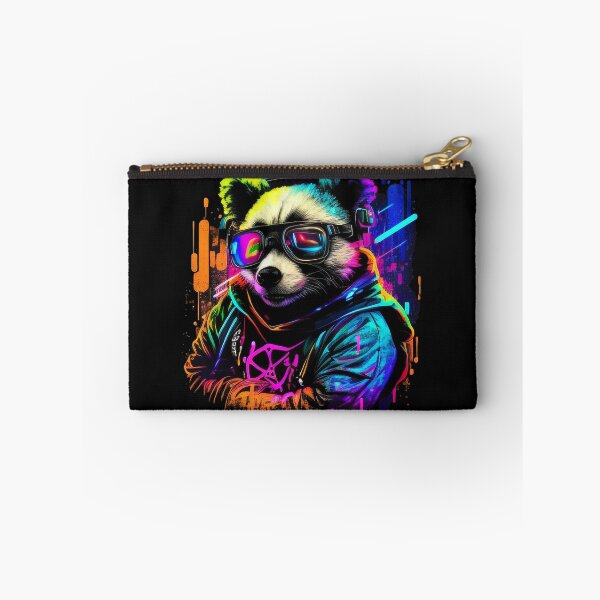 Item preview, Cool Psychedelic Pandabear With Sun Glasses (Painting Art) designed and sold by The-Fox-Hole.
